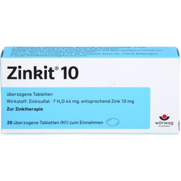 ZINKIT 10 überzogene Tabletten 20 St.