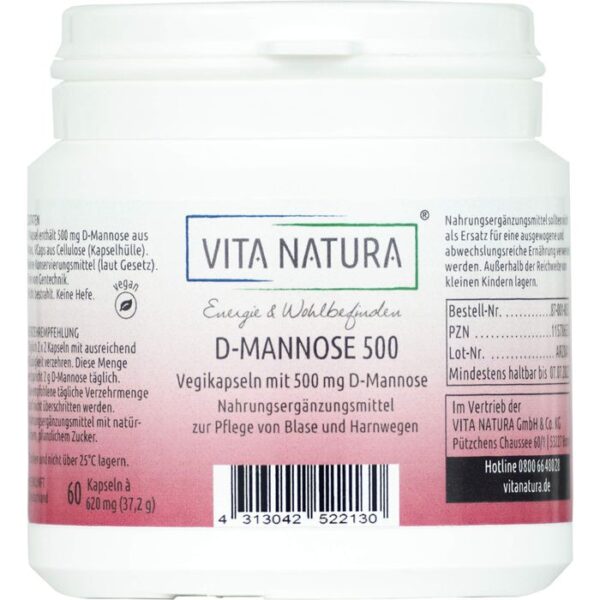 D-MANNOSE KAPSELN 500 mg 60 St.