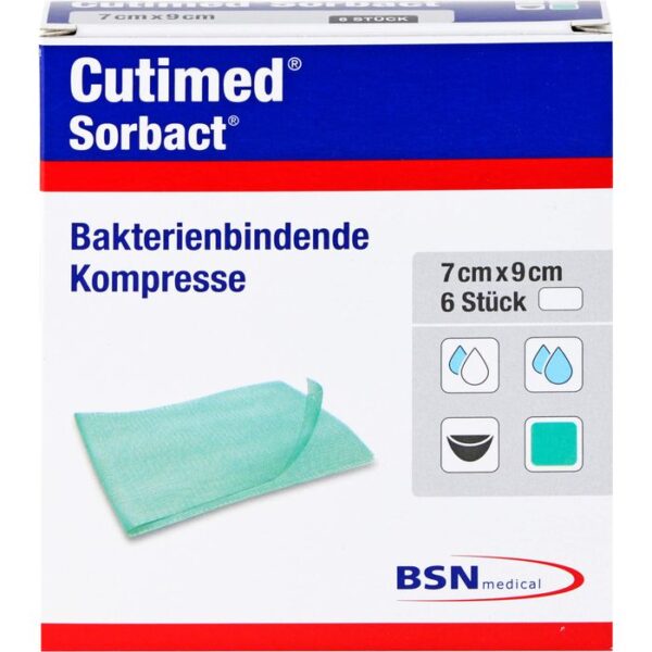 CUTIMED Sorbact Kompressen 7x9 cm 6 St.