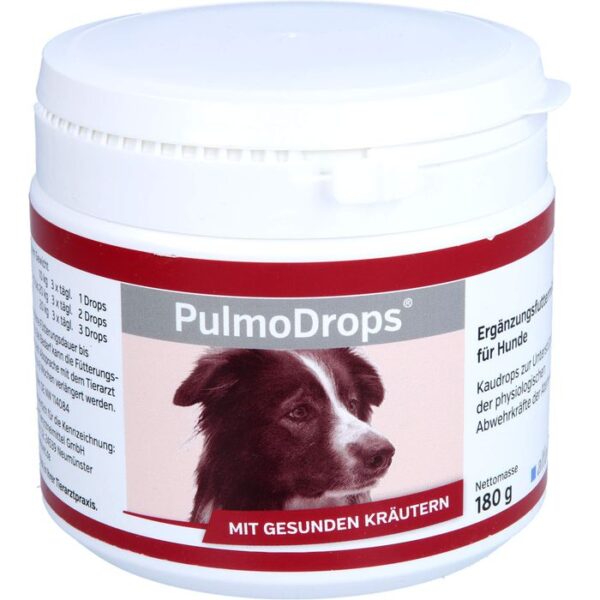 PULMODROPS Ergänzungsfutterm.Kaudrops f.Hunde 180 g