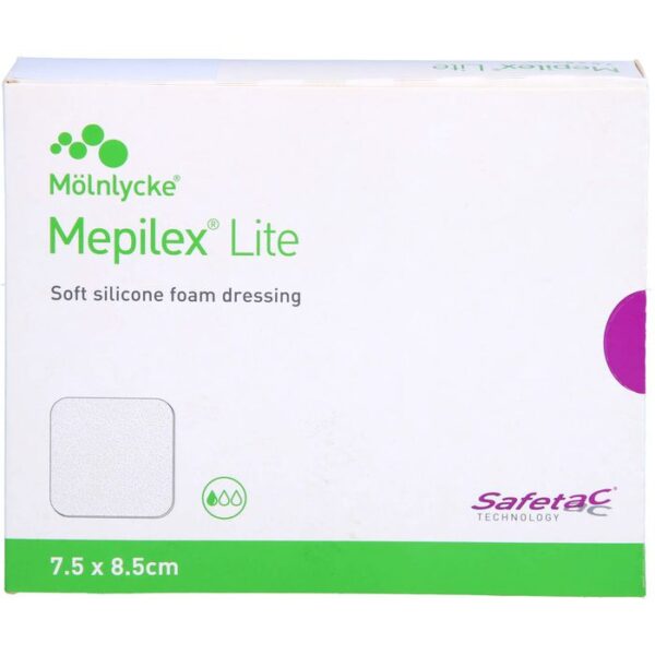 MEPILEX Lite Schaumverband 7,5x8,5 cm steril 5 St.