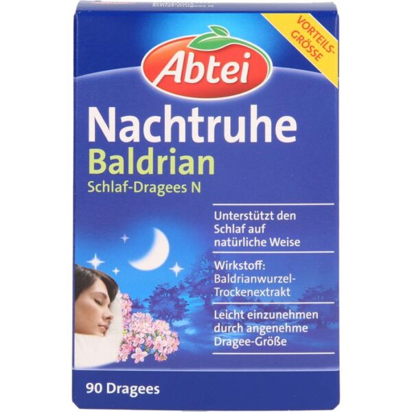 ABTEI Nachtruhe Baldrian Schlaf-Dragees N 90 St.