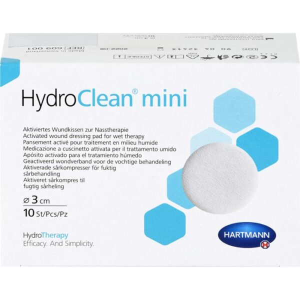 HYDROCLEAN mini Kompressen 3 cm rund steril 10 St.