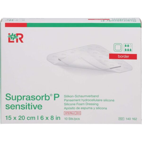 SUPRASORB P sensitive PU-Schaumv.border 15x20cm 10 St.