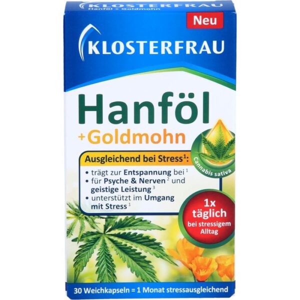 KLOSTERFRAU Hanföl+Goldmohn Kapseln 30 St.