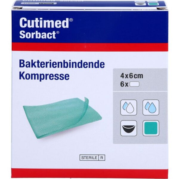 CUTIMED Sorbact Kompressen 4x6 cm 6 St.