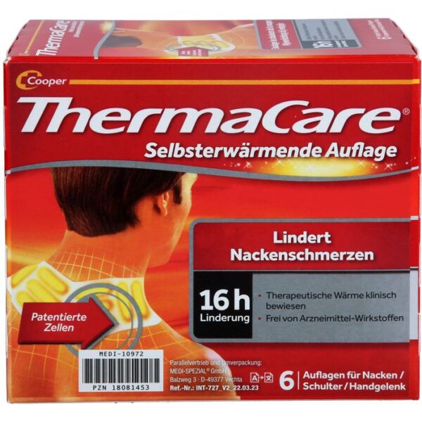 THERMACARE Nacken/Schulter Auflagen z.Schmerzlind. 6 St.