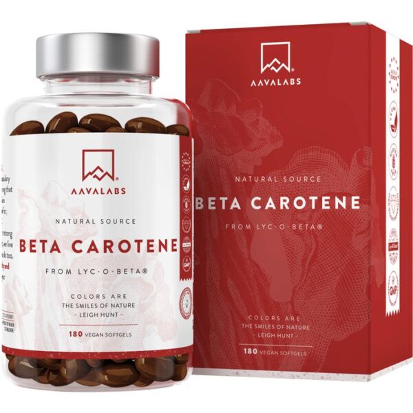 AAVALABS Beta Carotin Vitamin A vegan Weichkapseln 180 St.