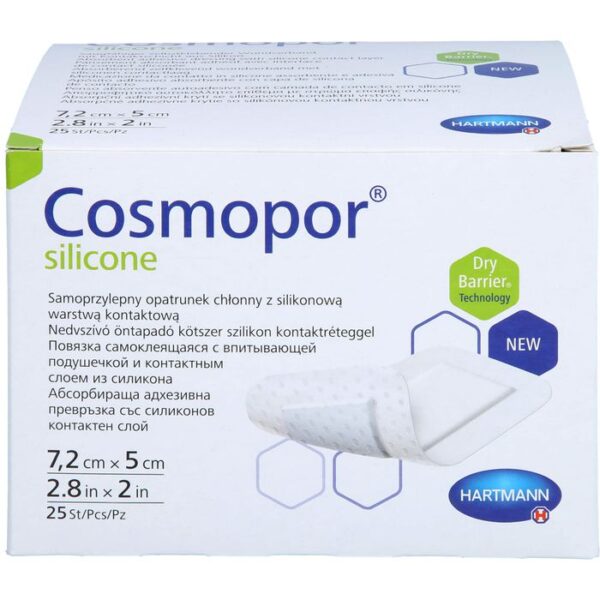 COSMOPOR silicone Wundverband 5x7,2 cm 25 St.