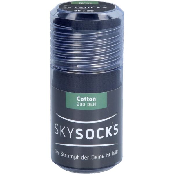 SKYSOCKS Cotton 280den AD 38/39 graphit 2 St.