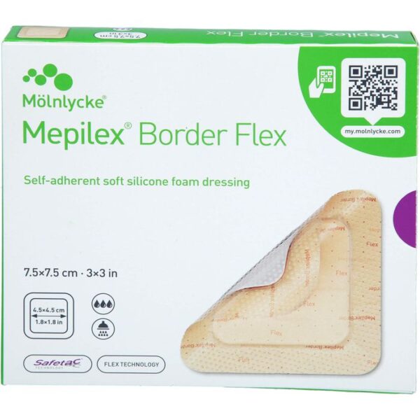 MEPILEX Border Flex Schaumverb.haft.7,5x7,5 cm 5 St.