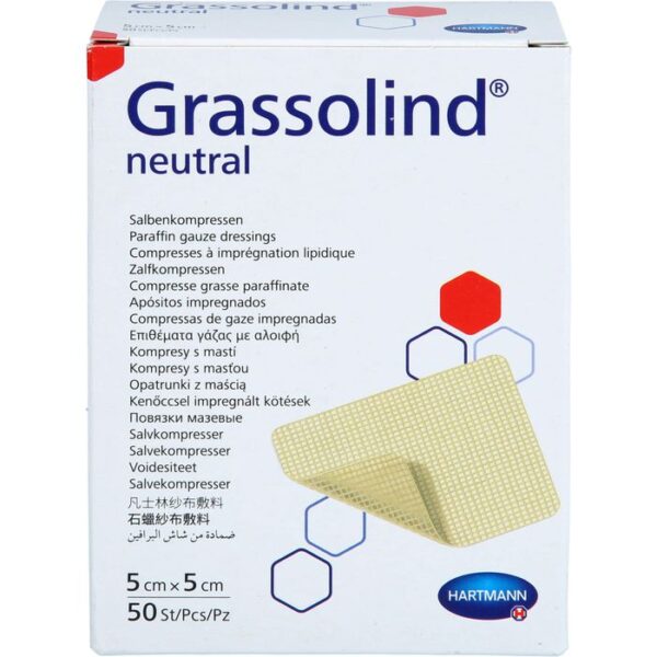 GRASSOLIND Salbenkompressen 5x5 cm steril 50 St.