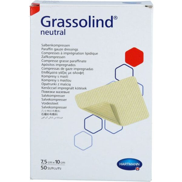 GRASSOLIND Salbenkompressen 7,5x10 cm steril 50 St.