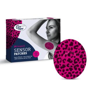 Diabetes-Sensor Fixierpflaster - CureTape® Sensor Patches ART Leopard