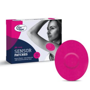 Diabetes-Sensor Fixierpflaster - CureTape® Sensor Patches Rosa