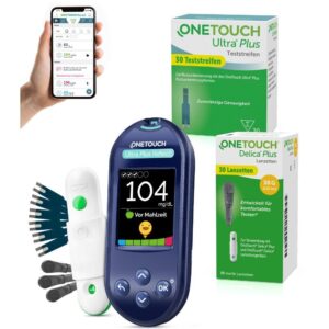 OneTouch Ultra Plus Reflect® Diabetes Starter-Set mg/dl, 40 Teststreifen, 40 sterile Lanzetten, 1 Stechhilfe