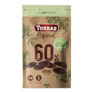 Torras Dark Chocolate Drops with Stevia
