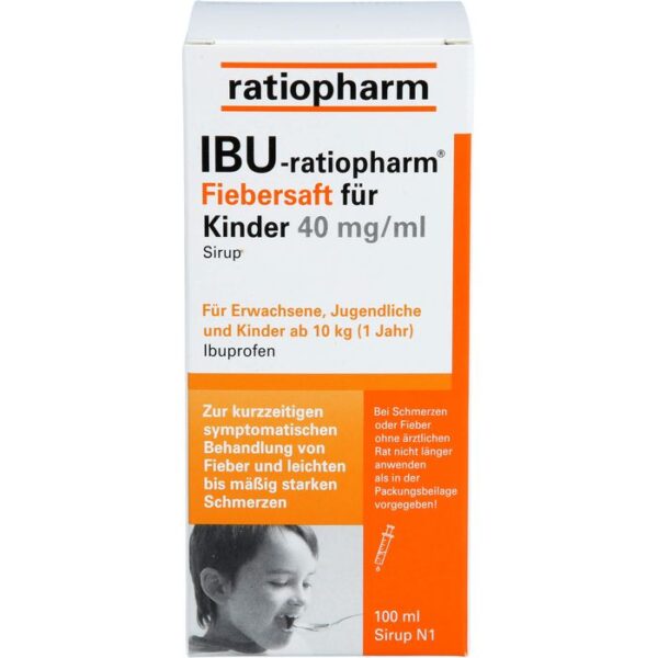 IBU-RATIOPHARM Fiebersaft für Kinder 40 mg/ml 100 ml