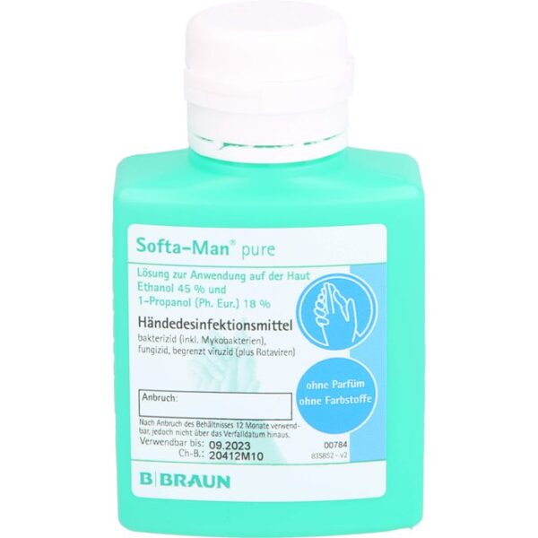 SOFTA MAN pure Händedesinfektionsmittel 100 ml