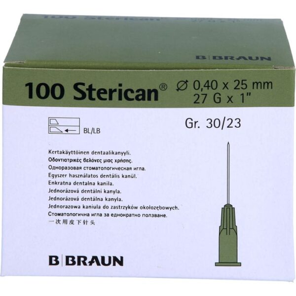 STERICAN Dentalkan.Luer 0,4x25 mm 100 St.