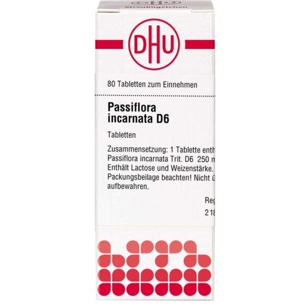 PASSIFLORA INCARNATA D 6 Tabletten 80 St.