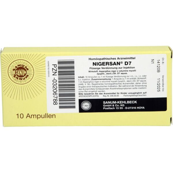 NIGERSAN D 7 Ampullen 10 ml