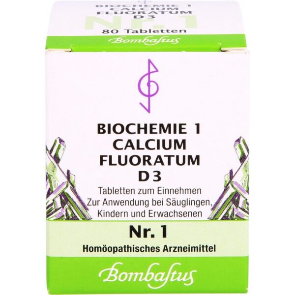 BIOCHEMIE 1 Calcium fluoratum D 3 Tabletten 80 St.