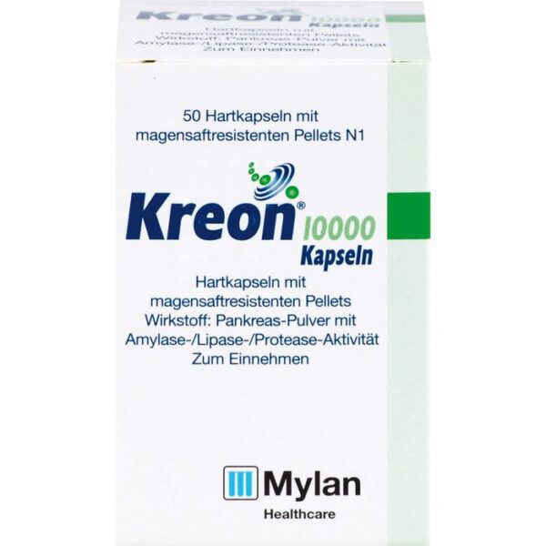 KREON 10.000 Hartkps.m.magensaftr.überz.Pellets 50 St.