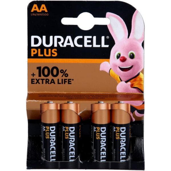 BATTERIEN Mignon LR6 MN1500 Duracell Plus 4 St.