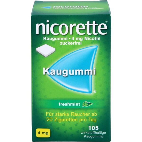 NICORETTE Kaugummi 4 mg freshmint 105 St.