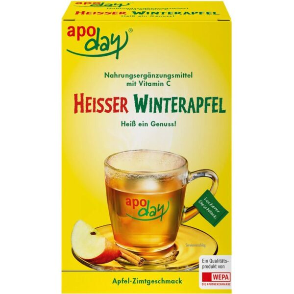 APODAY heißer Winterapfel Vitamin C Pulver 100 g