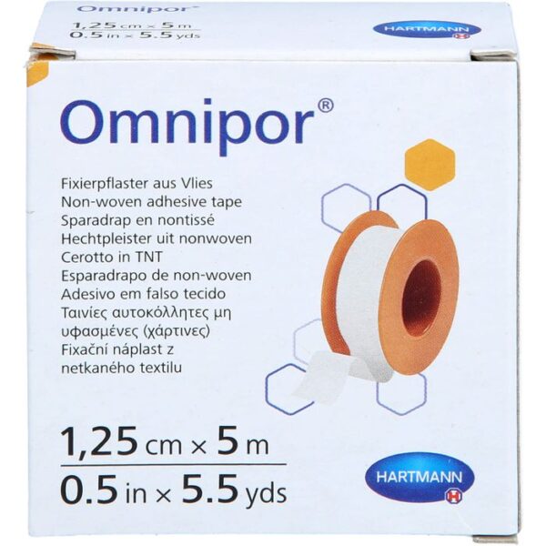 OMNIPOR Fixierpflaster Vlies 1,25 cmx5 m 1 St.