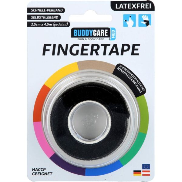 FINGERTAPE latexfrei BUDDYCARE MED schwarz 1 St.