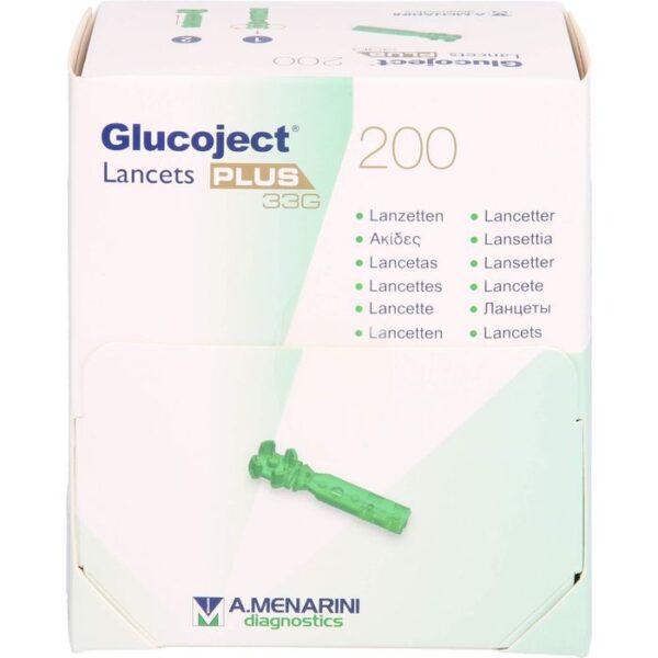 GLUCOJECT Lancets PLUS 33 G 200 St.