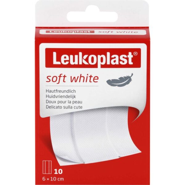 LEUKOPLAST soft white Pflaster 6x10 cm 10 St.