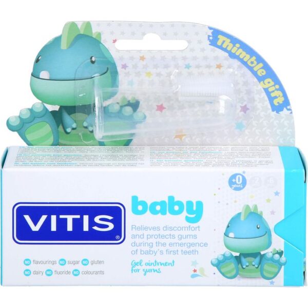 VITIS Baby Gel+Fingerzahnbürste Zahngel 30 ml