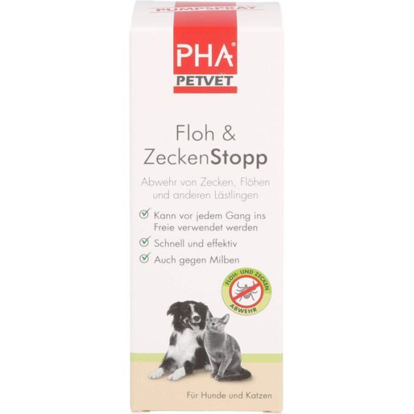 PHA Floh & ZeckenStopp Pumpspray f.Hunde/Katzen 100 ml