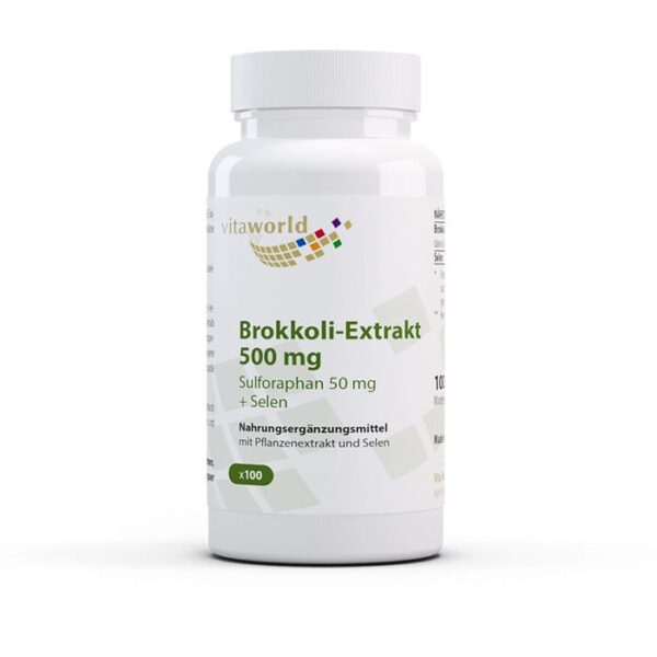 BROKKOLI 500/50 mg Sulforaphan+Selen Kapseln 100 St.