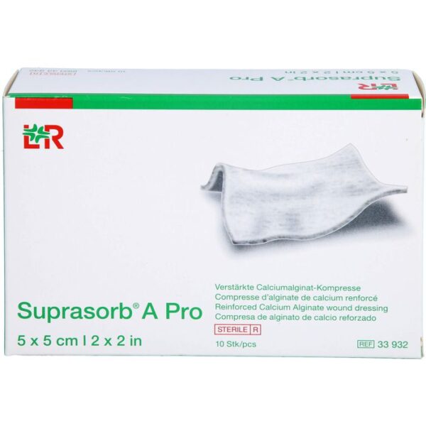 SUPRASORB A Pro Calciumalginat Kompr.5x5 cm 10 St.