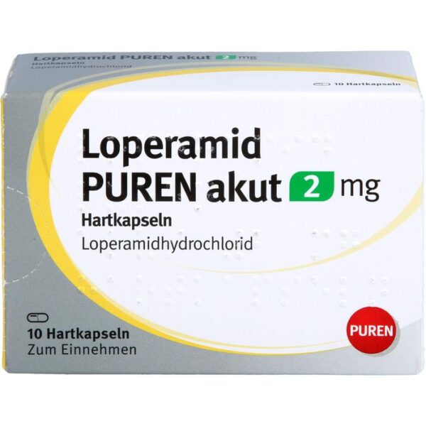 LOPERAMID PUREN akut 2 mg Hartkapseln 10 St.