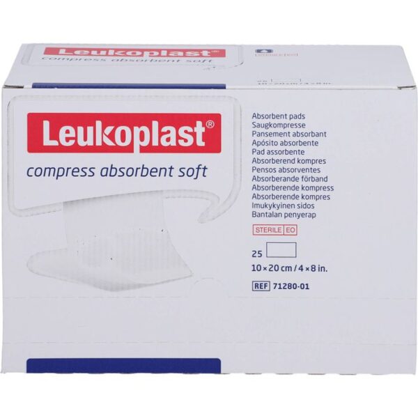 LEUKOPLAST compress absorbent soft steril 10x20cm 25 St.