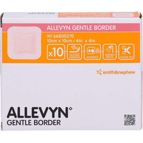 ALLEVYN Gentle Border 10x10 cm Schaumverb. 10 St.