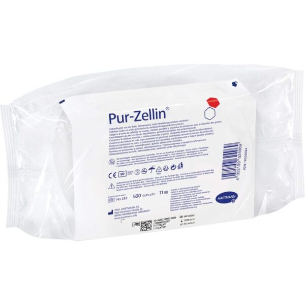 PUR-ZELLIN 4x5 cm keimreduziert Rolle 500 St.