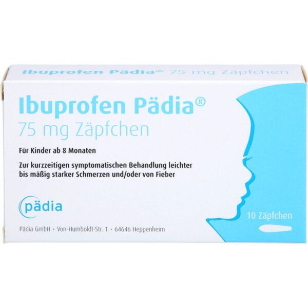 IBUPROFEN Pädia 75 mg Zäpfchen 10 St.