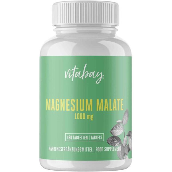 MAGNESIUM MALATE 1000 mg vegan hochdosiert Tabl. 180 St.