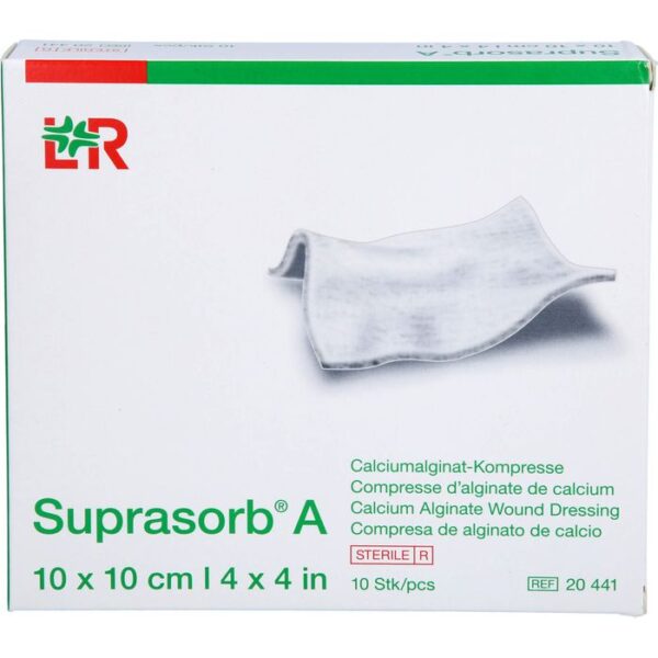 SUPRASORB A Calciumalginat Kompr.10x10 cm 10 St.