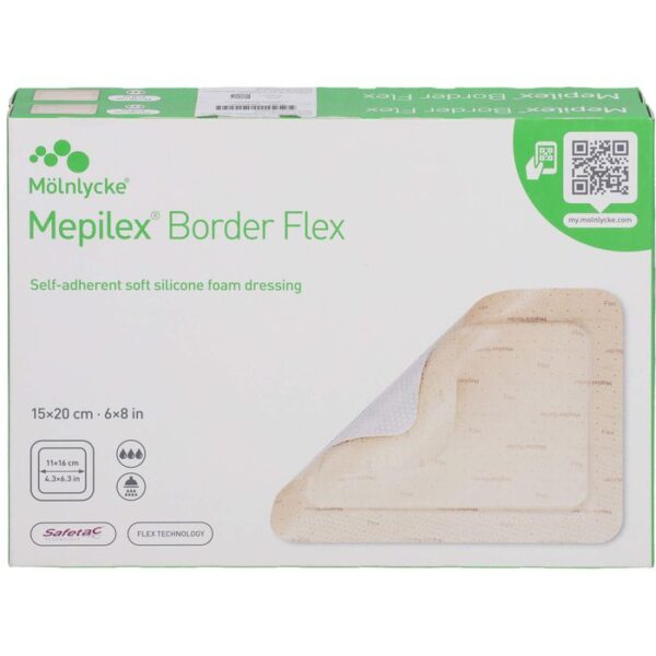 MEPILEX Border Flex Schaumverb.haft.15x20 cm 10 St.