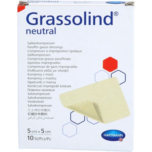 GRASSOLIND Salbenkompressen 5x5 cm steril 10 St.