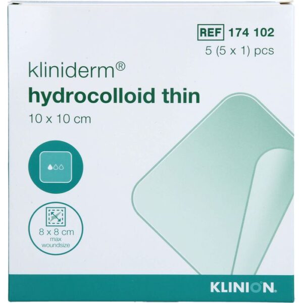 HYDROKOLLOID-Verband dünn 10x10 cm 5 St.