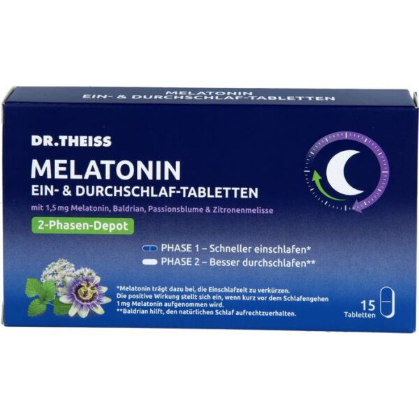 DR.THEISS Melatonin Ein- & Durchschlaf-Tabletten 15 St.